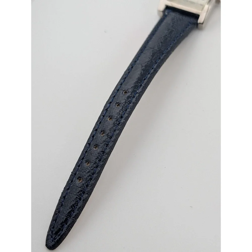 Q&Q Women's Watch Silver 23mm Case Blue Band- New Battery